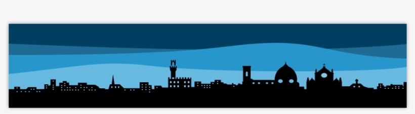 Apartments In The Characteristic Oltrarno District - Neighbourhood Silhouette Png, transparent png