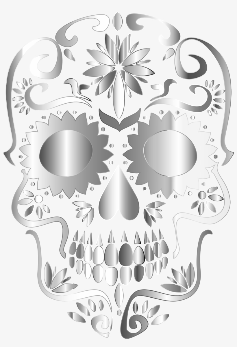 This Free Icons Png Design Of Prismatic Sugar Skull, transparent png