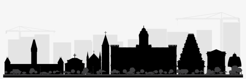 Chennai - Chennai City Skyline Silhouette, transparent png