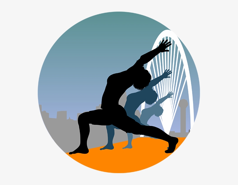 Yoga On The Bridge, transparent png