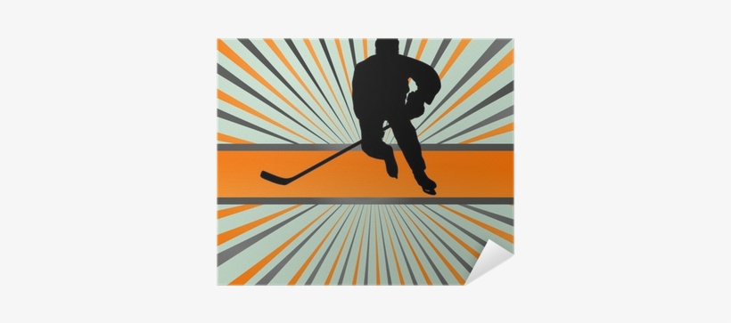 Ice Hockey Player Silhouette Sport Abstract Vector - Ice Hockey, transparent png