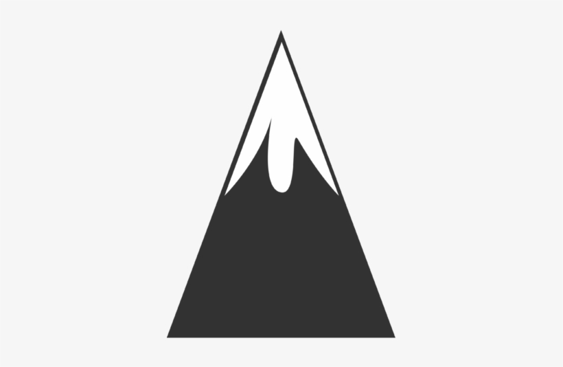 Mountain Clipart Public Domain - Black And White Clip Art Mountain, transparent png