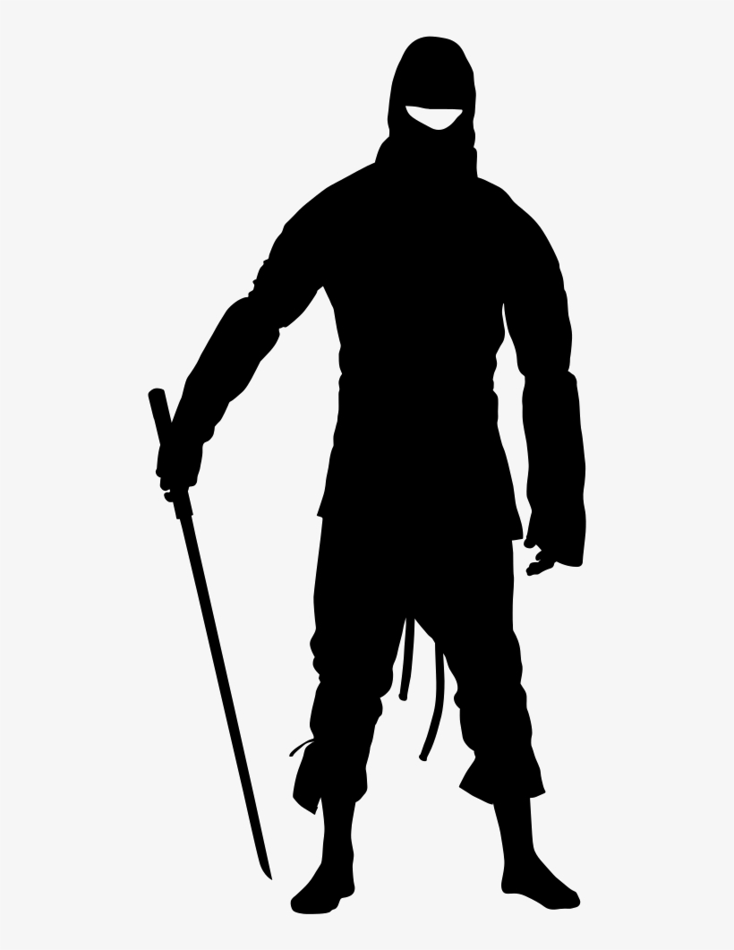 Ninja Comments - Ninja Clipart Silhouette, transparent png