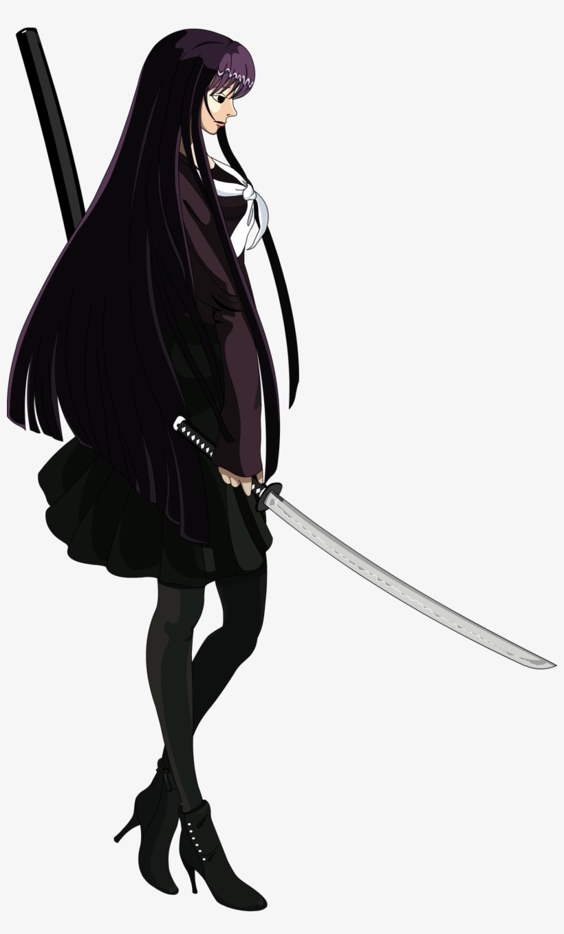 School Girl Silhouette At Getdrawings - Ninja Assassin Assasin Girl Anime, transparent png