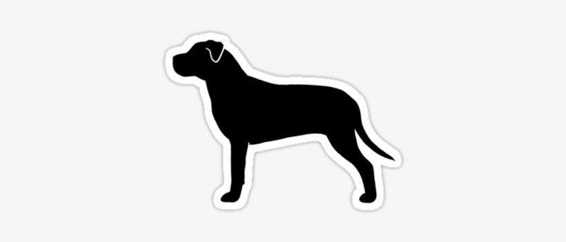 American Pit Bull Terrier Silhouette Waterproof Die-cut - Boston Terrier Silhouette, transparent png