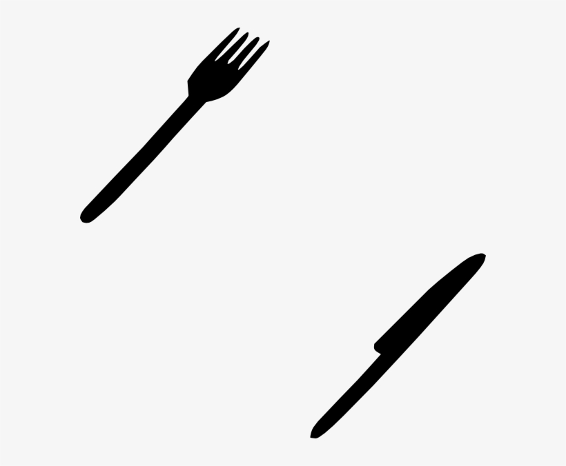 Silhouette Black With Butter Knife Vector Illustration Clip Art Butter Knife 588x596 PNG