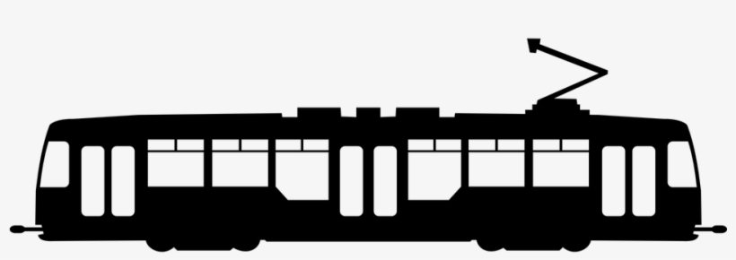 Tram Icon - Silhouette Tram, transparent png
