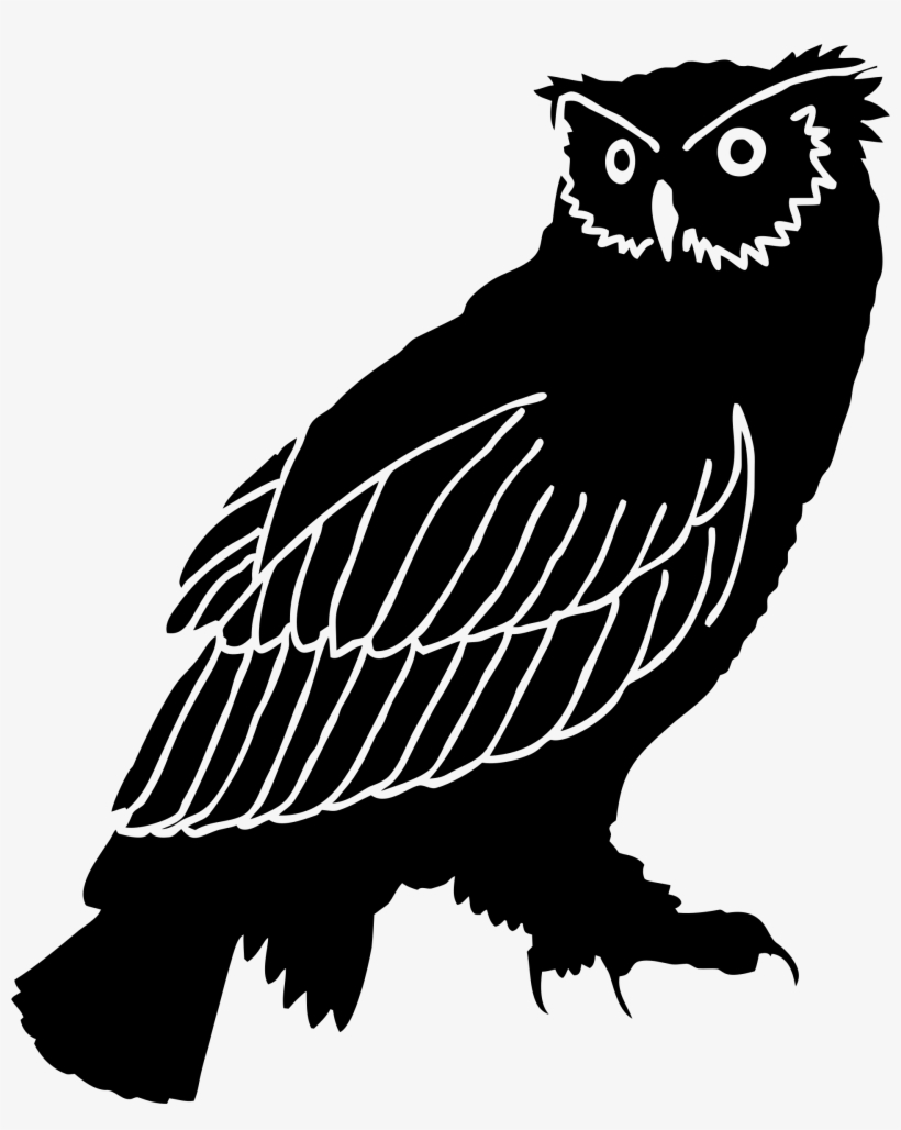 This Free Icons Png Design Of Detailed Owl Silhouette, transparent png