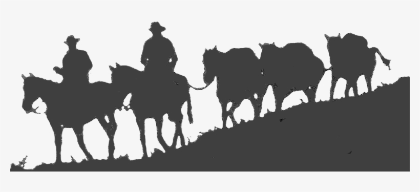Glacier Pack Train - Horse Pack Train Silhouette, transparent png