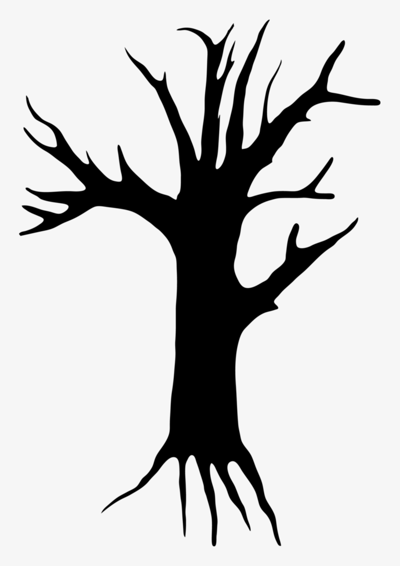 Creepy Tree Clipart, transparent png