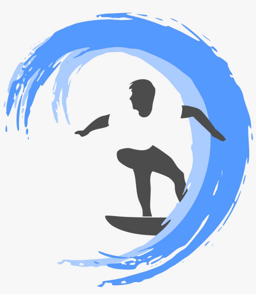 Surfing Logo, transparent png