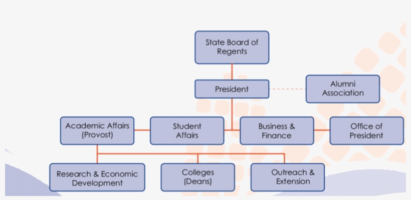 Simplified Organisational Chart Of Iowa State University - Diagram, transparent png
