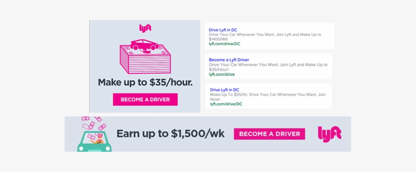 Lyft Ad Creatives - Lyft Ad For Drivers, transparent png