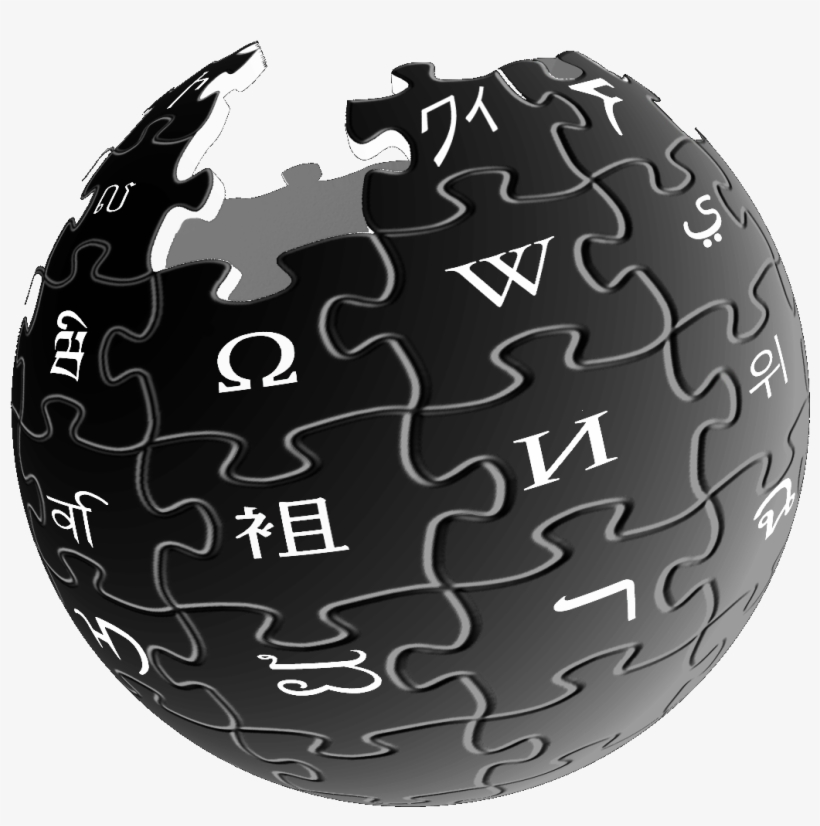 Wikipedia-logo - Wikipedia Logo Black, transparent png