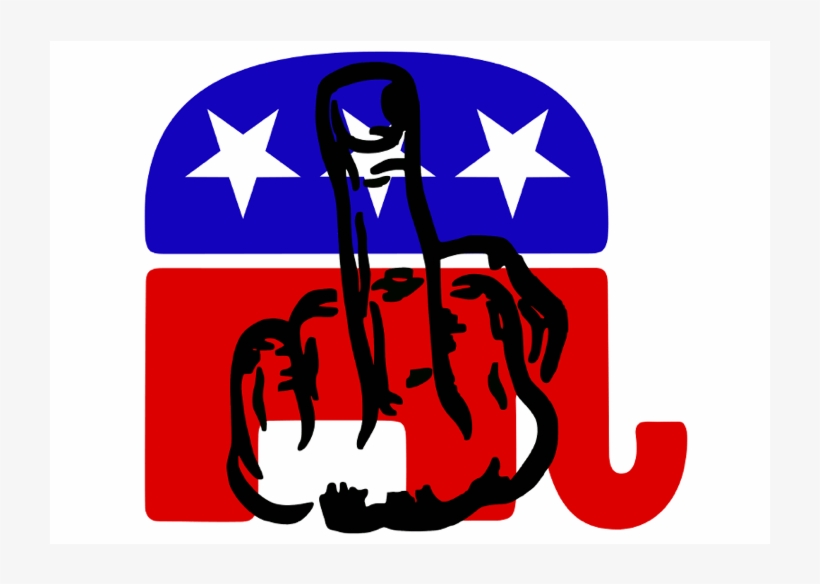 Donald Trump Pitches Tantrum At "peace Meeting" With - Republican Party Gif, transparent png