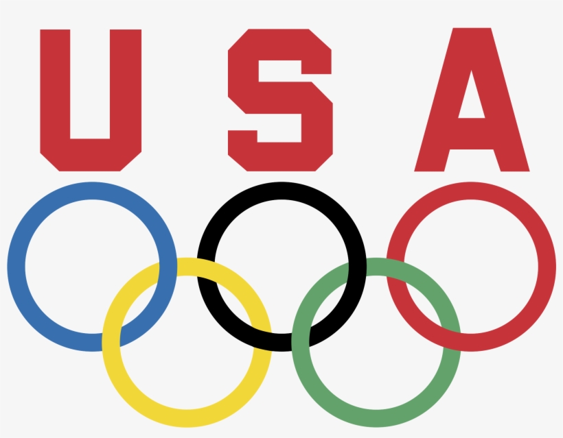 Usa Olympic Team Logo Png Transparent - Olympic Flag, transparent png