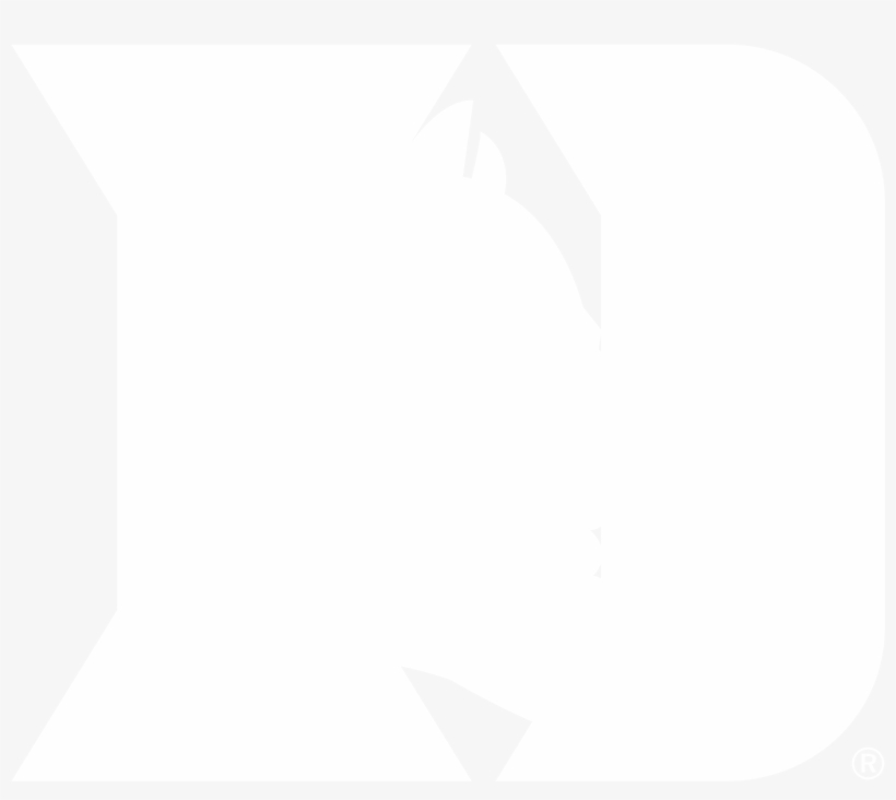 Duke Blue Devils Logo Black And White - Adidas White Logo Vector, transparent png