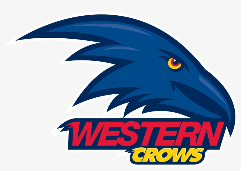 Western Crows - White Border - Adelaide Crows Logo, transparent png