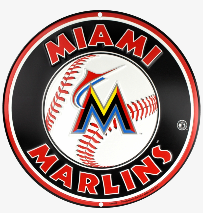 Miami Marlins Circle Sign - Miami Marlins Sport Metal Watch, transparent png