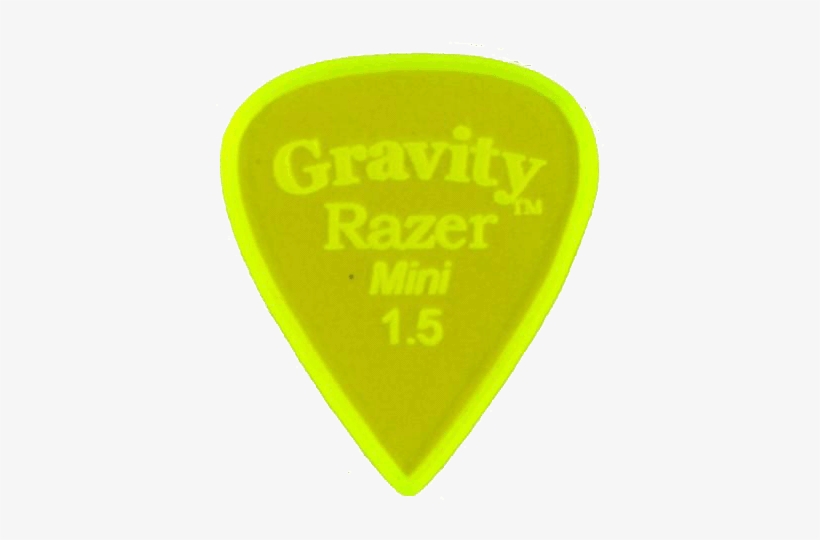 Gravity Picks Razer Mini Guitar Pick With Master Finish - Gravity Picks Stealth, transparent png