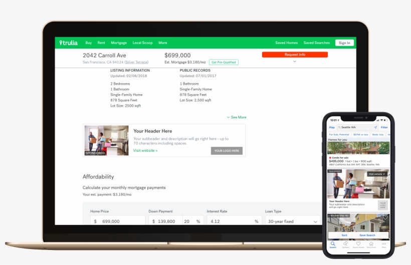 Native Placements Across Zillow Group Brands And Devices - Perfect Mind, transparent png