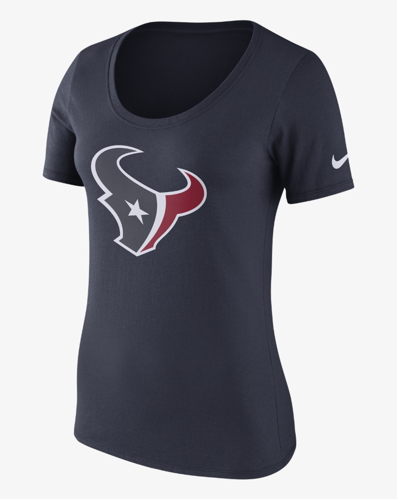 Nike Primary Logo Women's T-shirt Size Medium (blue) - Houston Texans, transparent png