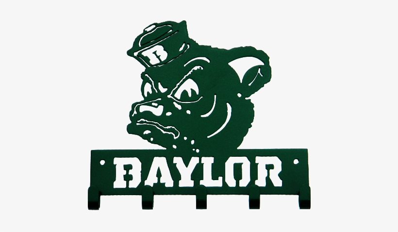 Baylor Sailor Bear Green 5 Hook Medal Display Hanger - Baylor University, transparent png