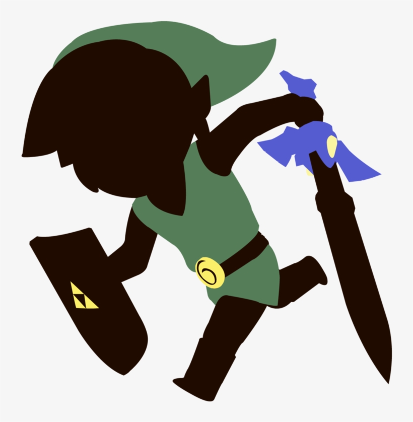 Link At Getdrawings Com Free For Personal - Toon Link Silhouette, transparent png