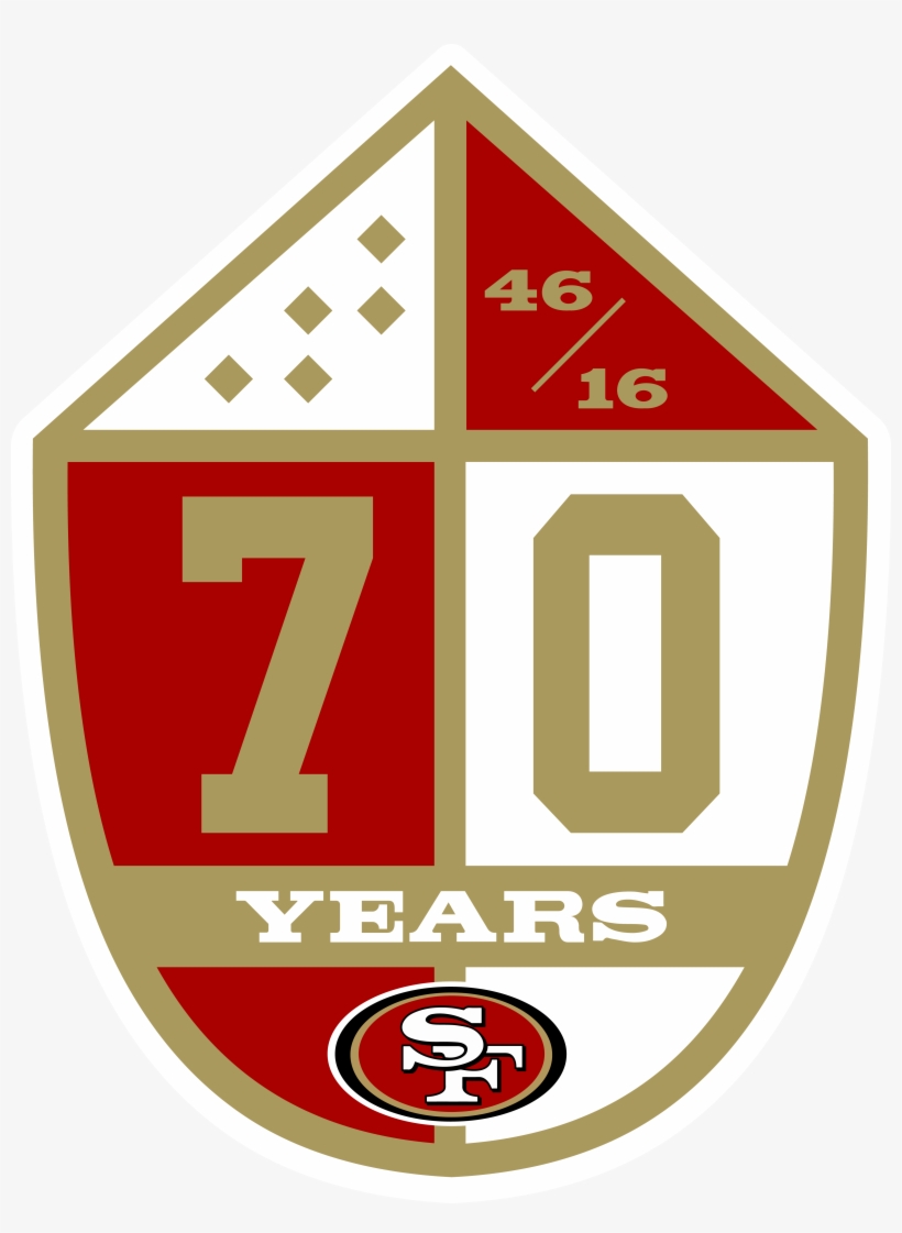 I Couldnt Find A High Resolution Image Of The Anniversary - San Francisco 49ers 70th Anniversary, transparent png