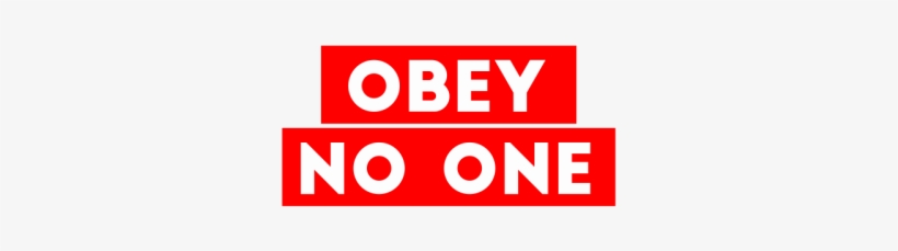 Men's Obey No One Box T-shirt, transparent png