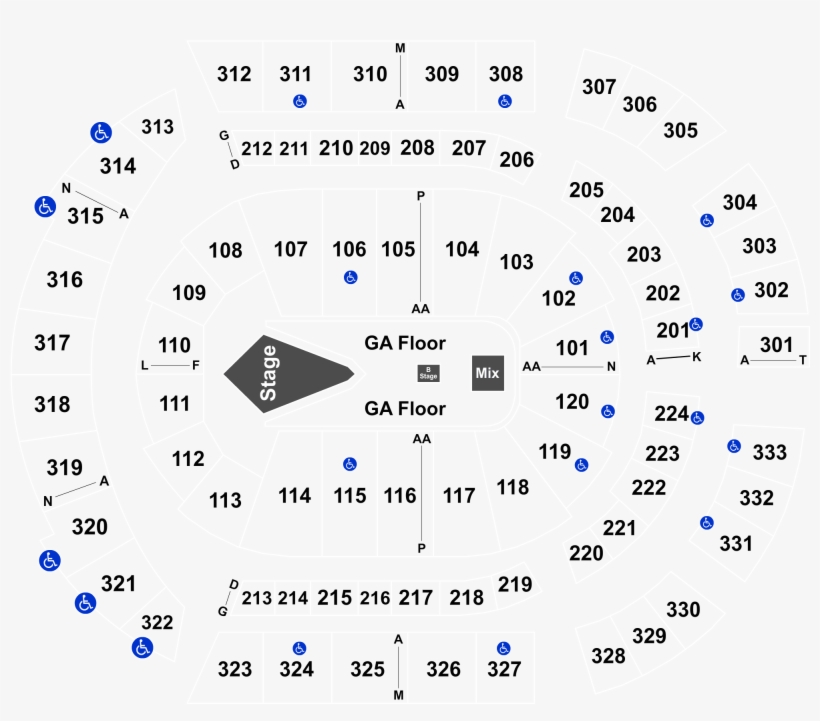 Legend - Bridgestone Arena 147 Section, transparent png