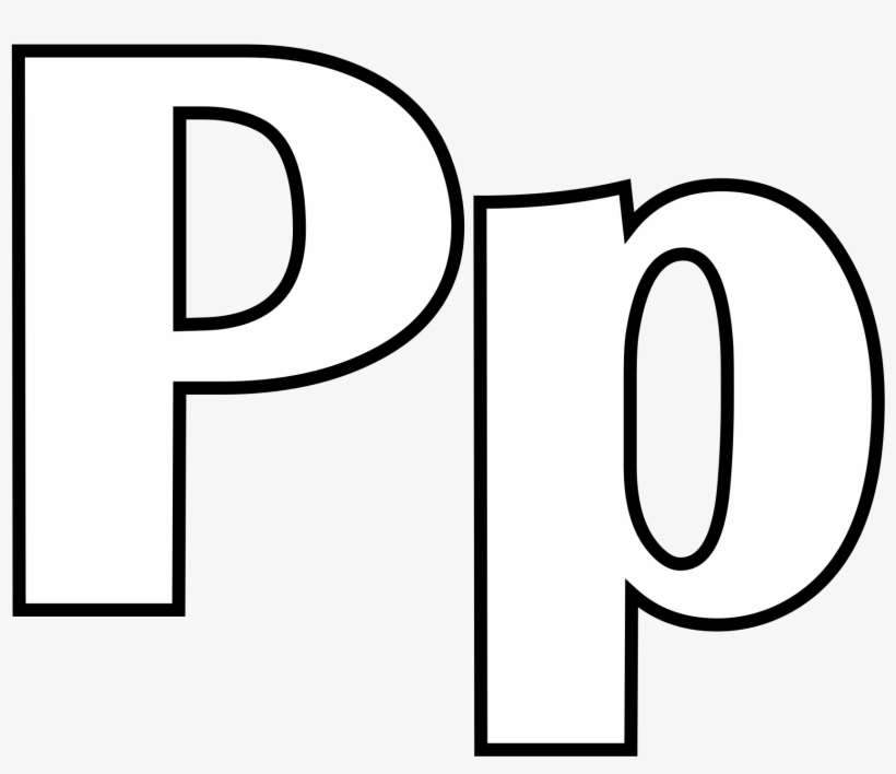 Open - Letter P For Coloring, transparent png