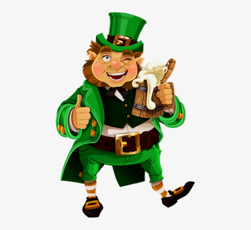 St Patrick - St Patrick's Day Leprechaun Beer, transparent png
