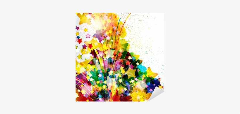 Abstract Background Forming By Watercolor Paint Splashes - Watercolor Painting, transparent png