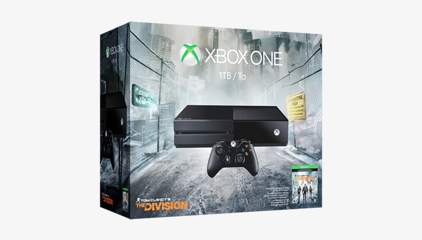 Xbox One 1tb Console - Includes Tom Clancy's, transparent png
