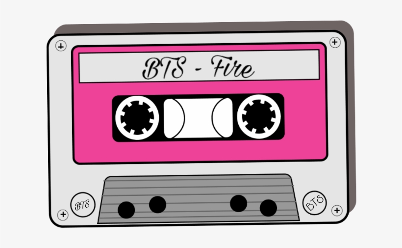 Bts Cassette Fire Bulletproofboyscouts Bangtan Bangtanb - Cinta De Cassette Dibujo, transparent png