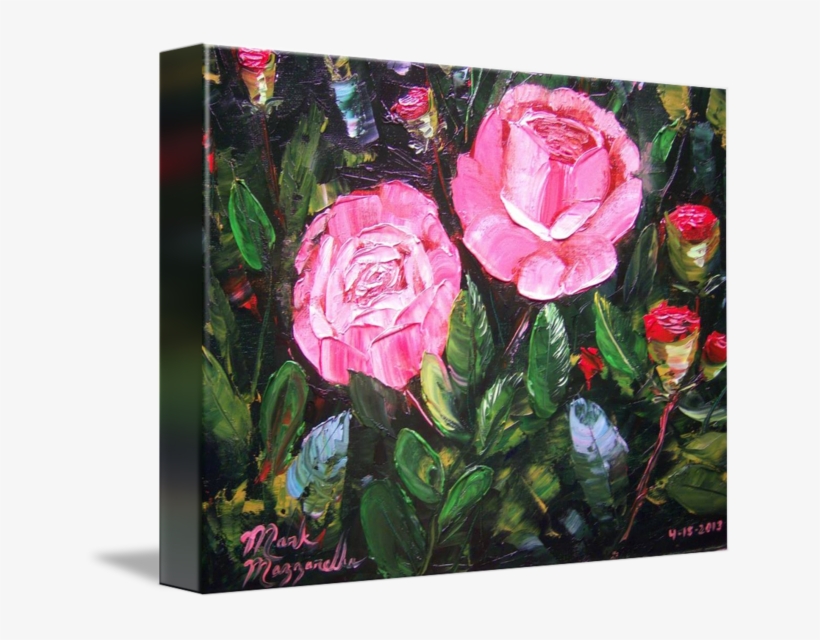 Rose Bush Painting By Mazz Original Paintings - Painting, transparent png