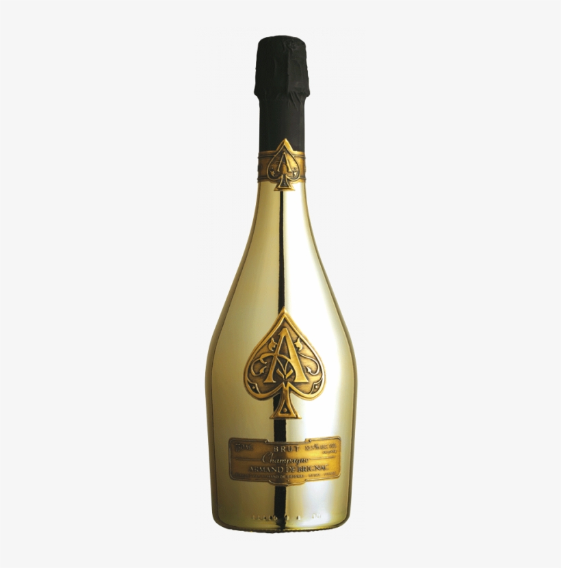 Armand De Brignac Brut Gold 75cl - Ace Of Spades Gold Bottle, transparent png