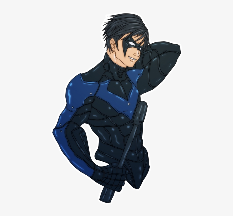 Nightwing Arkham City By Nursury - Nightwing Arkham City Art, transparent png