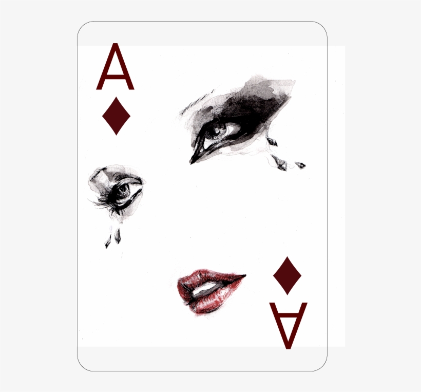 Ace Of Diamonds, Fashion Playing Cards By Connie Lim - Kard Black Joker, transparent png