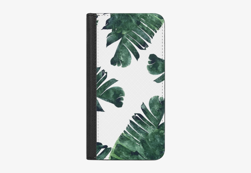 Banana Leaf Watercolor Phone Cases - Banana Leaf Watercolor Shower Curtain, transparent png