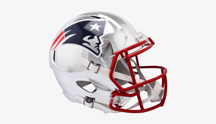 New England Patriots Speed Authentic Full Size Helmet, transparent png
