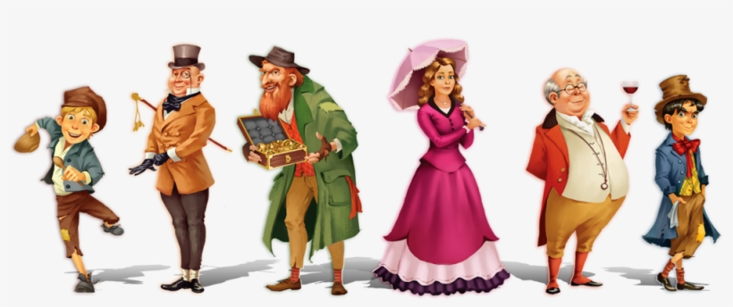 Scrooge The Board Game Characters, transparent png