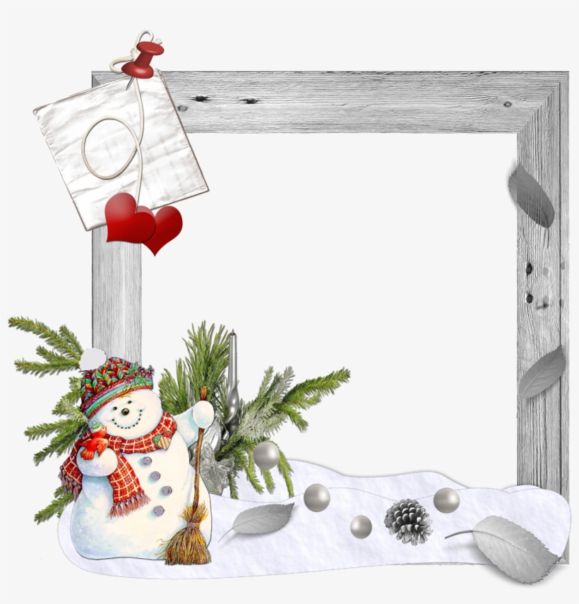 Holiday Scrap Pages - Christmas Picture Frame 2017, transparent png