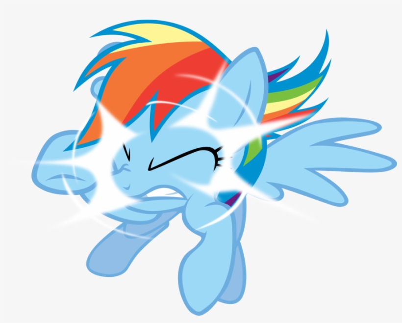 Rainbow Dash Out Of Nowhere By Fabulouspony-d4284sa - Rainbow Dash, transparent png