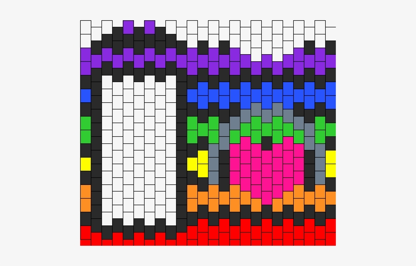 Heart Headphones With Rainbow Background Ipod Touch - Beaded Lighter Cases Patterns, transparent png