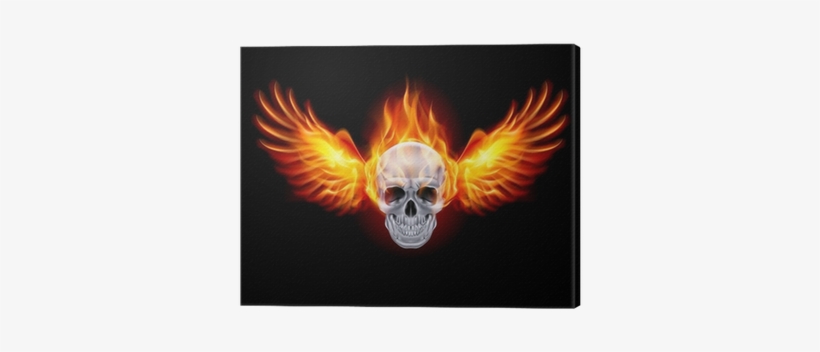 Flaming Skull, transparent png