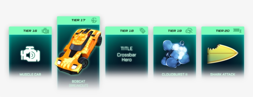 Rocket Pass Premium Tier16-20 Rewards - Supercar, transparent png