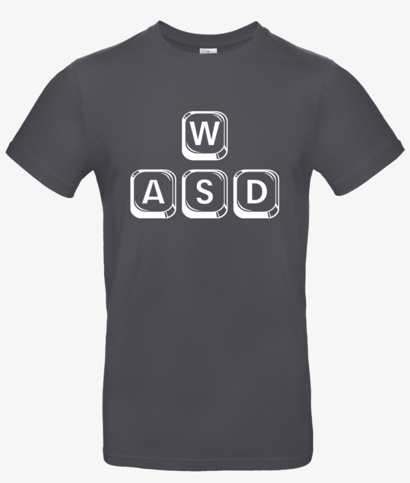 Wasd T-shirt B&c Exact, transparent png