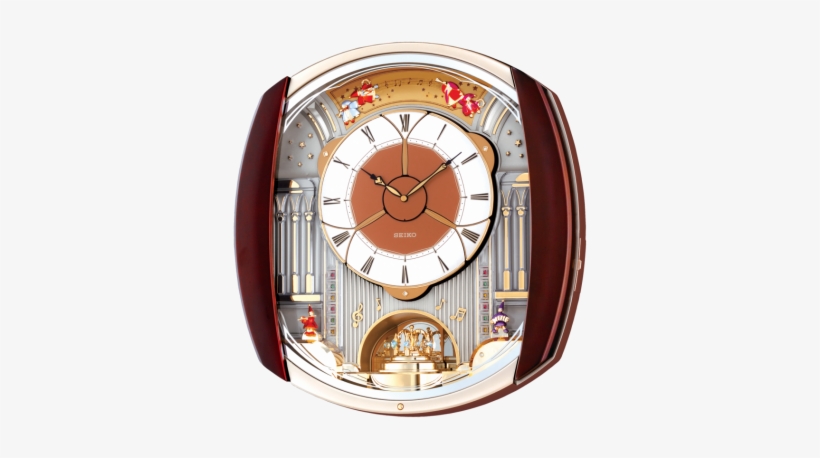 Seiko Fireworks Musical Wall Clock - Seiko Melody In Motion Clock - 12 Melodies (qxm250b), transparent png